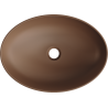 Mexen Cornelia umywalka nablatowa 50 x 37 cm, brązowa mat - 21885068