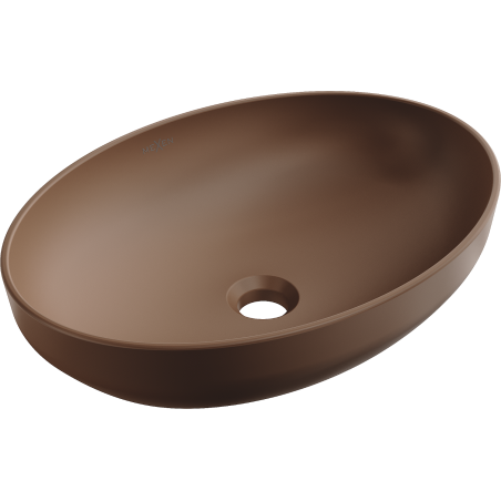 Mexen Cornelia umywalka nablatowa 50 x 37 cm, brązowa mat - 21885068