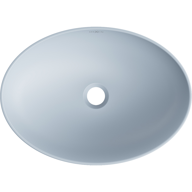 Mexen Cornelia umywalka nablatowa 50 x 37 cm, szara-niebieska mat - 21885069