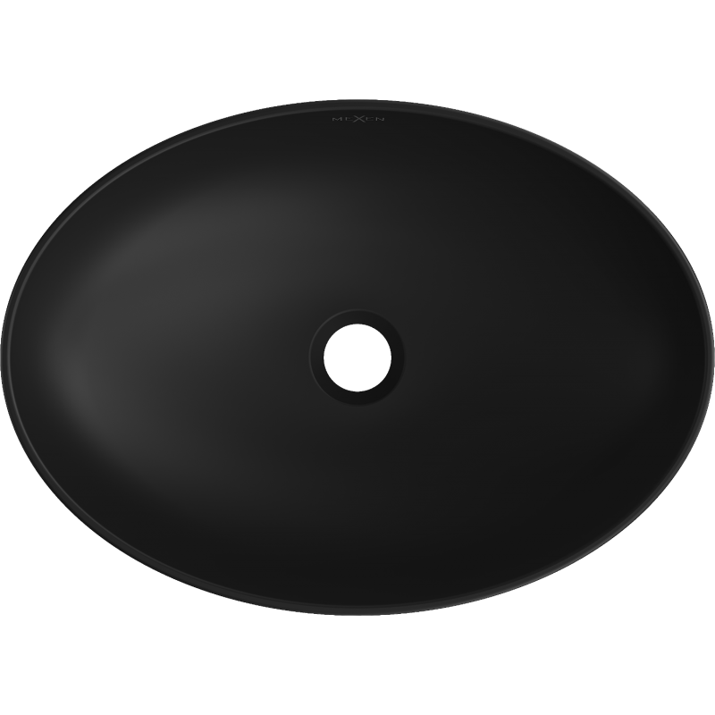 Mexen Cornelia umywalka nablatowa 50 x 37 cm, czarna mat - 21885085