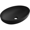 Mexen Cornelia umywalka nablatowa 50 x 37 cm, czarna mat - 21885085