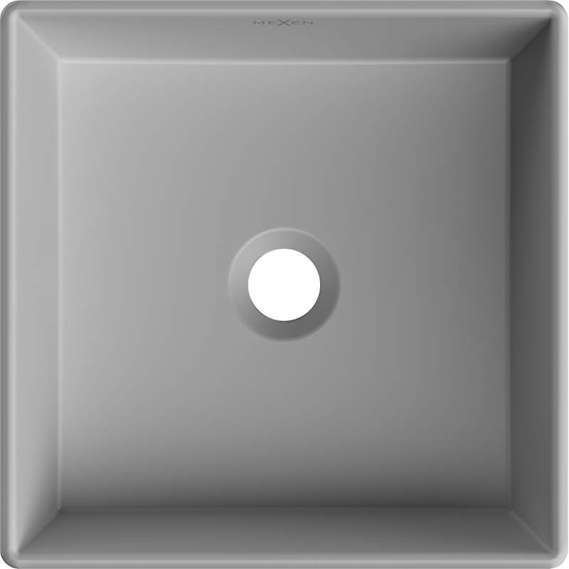 Mexen Goya umywalka nablatowa 35 x 35 cm, szara jasna mat - 22183561