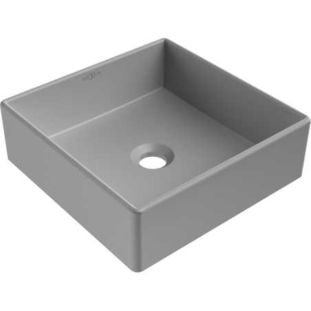 Mexen Goya umywalka nablatowa 35 x 35 cm, szara jasna mat - 22183561
