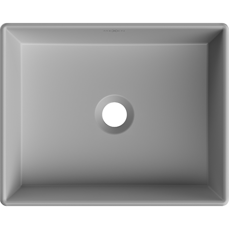 Mexen Goya umywalka nablatowa 40 x 32 cm, szara jasna mat - 22184061
