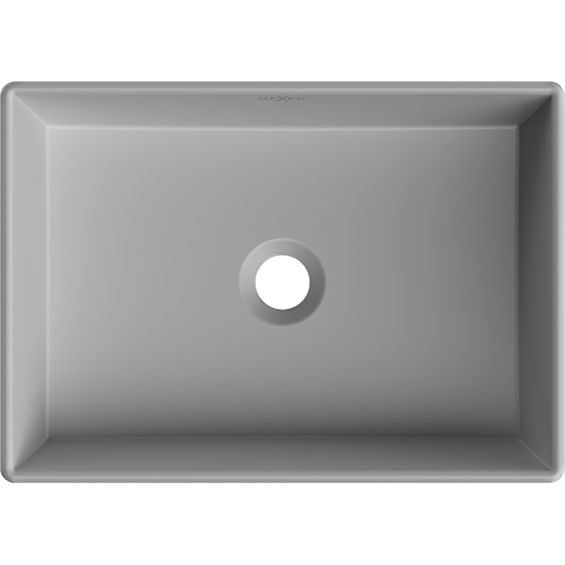 Mexen Goya umywalka nablatowa 45 x 32 cm, szara jasna mat - 22184561