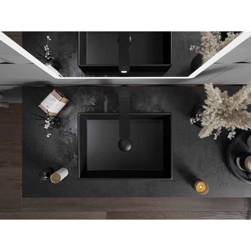 Mexen Goya umywalka nablatowa 45 x 32 cm, czarna mat - 22184585