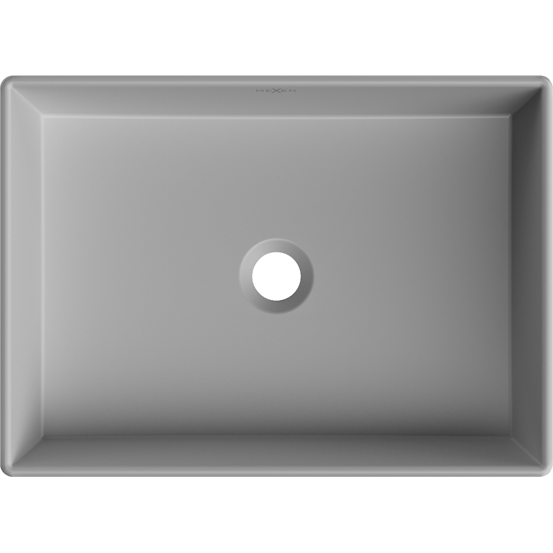 Mexen Goya umywalka nablatowa 51 x 37 cm, szara jasna mat - 22185061