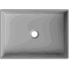 Mexen Goya umywalka nablatowa 51 x 37 cm, szara jasna mat - 22185061
