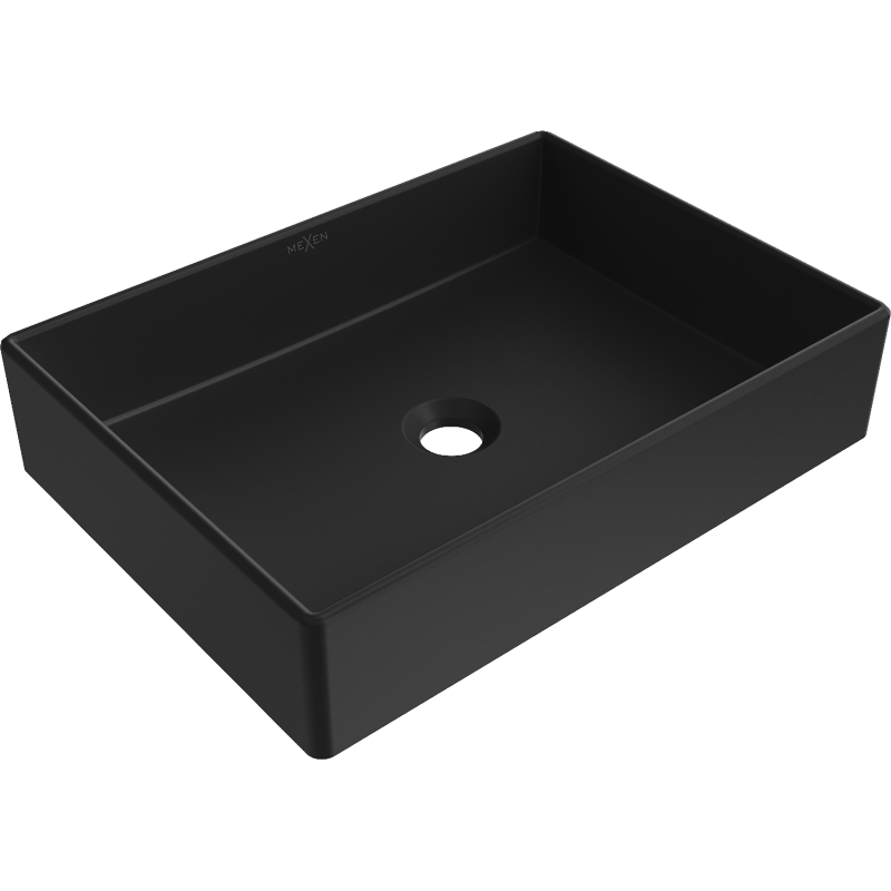 Mexen Goya umywalka nablatowa 51 x 37 cm, czarna mat - 22185085