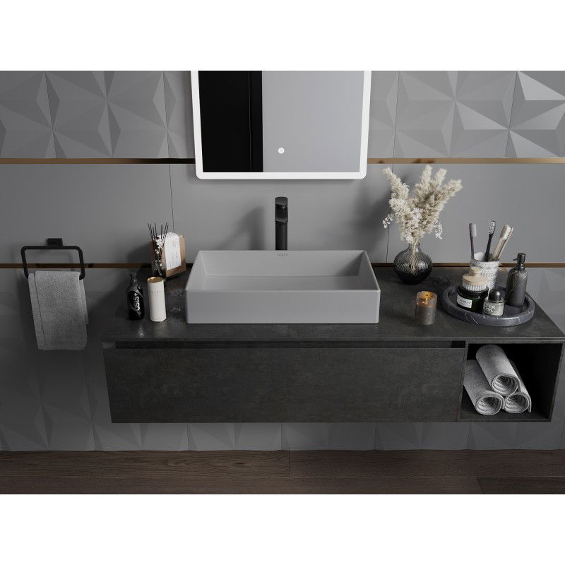 Mexen Goya umywalka nablatowa 60 x 37 cm, szara jasna mat- 22186061