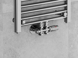 Mexen G00 zestaw termostatyczny kątowy/prosty, Duplex, DN50, chrom - W908-900-01