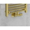 Mexen G00 zestaw termostatyczny kątowy z maskownicą R, Duplex, DN50, złoty - W907-900-905-50