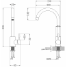Mexen Foggia bateria kuchenna, czarna - 671800-70