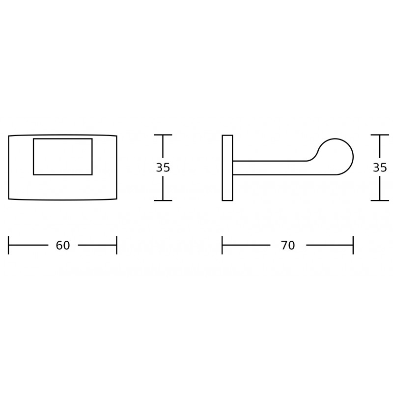 Mexen Zoja haczyk na ręcznik, chrom - 7019135-00