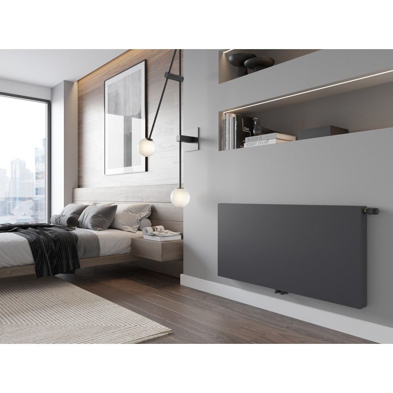Mexen Flat CCF21 grzejnik płytowy 600 x 1100 mm, podłączenie dolne środkowe, 1331 W, antracyt - W6C21F-060-110-66