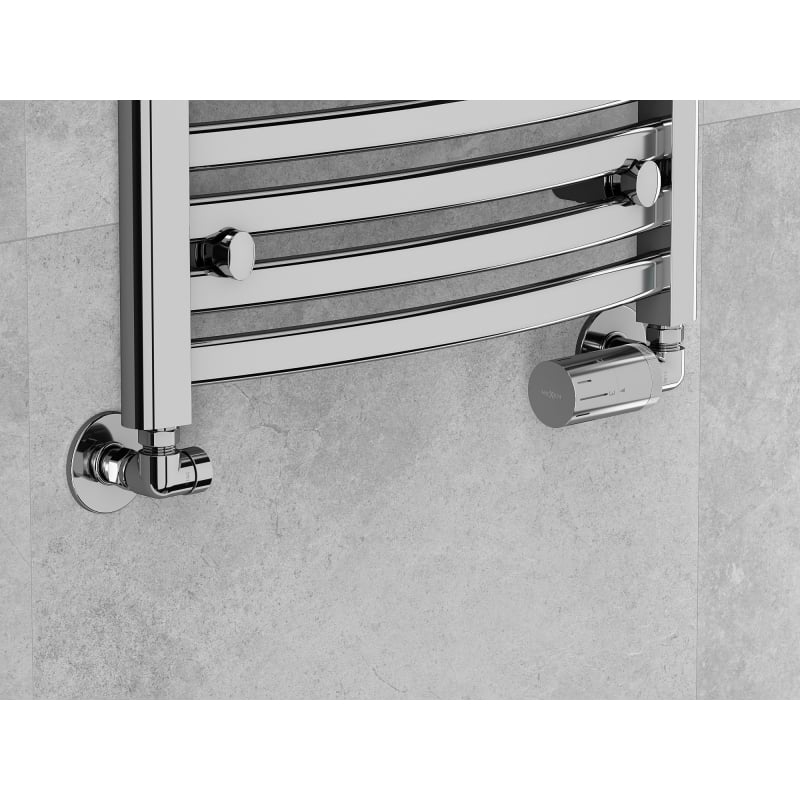 Mexen G05 zestaw termostatyczny osiowy z maskownicą R, chrom - W903-958-904-01