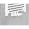 Mexen G05 zestaw termostatyczny kątowy z maskownicą R, Duplex, DN50, biały - W907-958-905-20