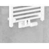 Mexen G05 zestaw termostatyczny kątowy z maskownicą S, Duplex, DN50, biały - W907-958-910-20