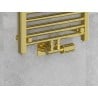Mexen G05 zestaw termostatyczny kątowy z maskownicą S, Duplex, DN50, złoty - W907-958-910-50