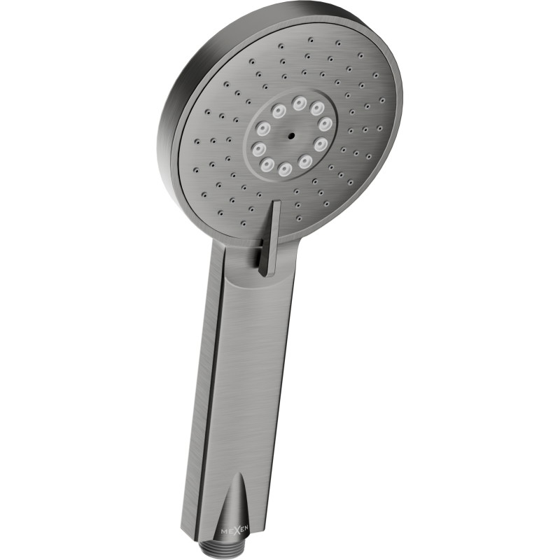 Mexen R-40 rączka prysznicowa 3-funkcyjna, gun gray szczotkowany - 79540-66