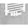 Mexen G05 zestaw termostatyczny kątowy/prosty z maskownicą S, Duplex, DN50, biały - W908-958-910-20