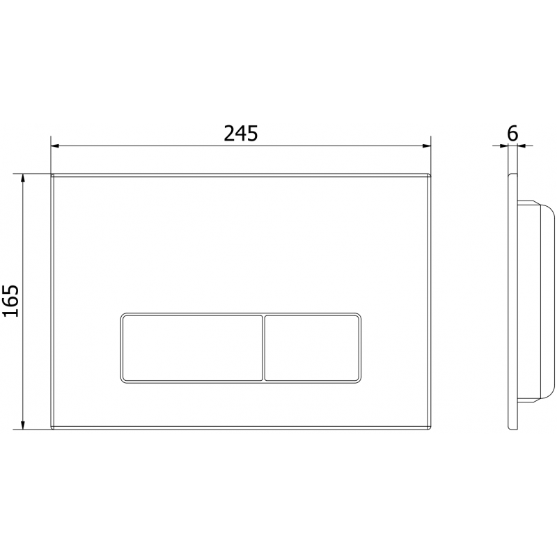 Mexen Fenix 13 przycisk spłukujący Slim, złoty szampański - 601304
