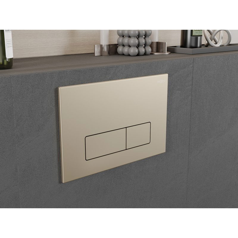 Mexen Fenix 13 przycisk spłukujący Slim, złoty szampański - 601304