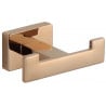 Mexen Arno podwójny haczyk na ręcznik, różowe złoto - 7020735-60