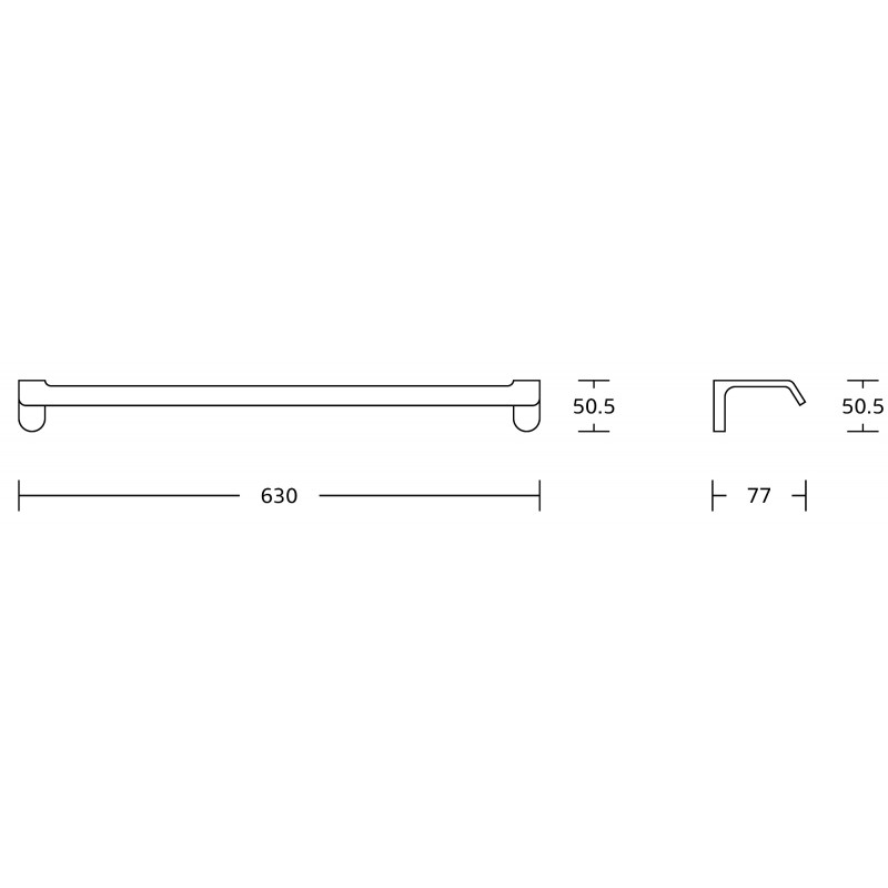 Mexen Lea wieszak na ręcznik, chrom - 7026024-00