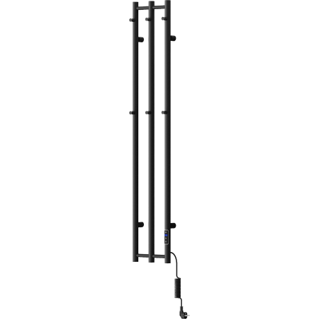 Mexen Pino grzejnik elektryczny z wieszakami na ręczniki 1405 x 242 mm, 200 W, czarny - W301-1405-242-00-70