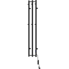 Mexen Pino grzejnik elektryczny z wieszakami na ręczniki 1405 x 242 mm, 200 W, czarny - W301-1405-242-00-70