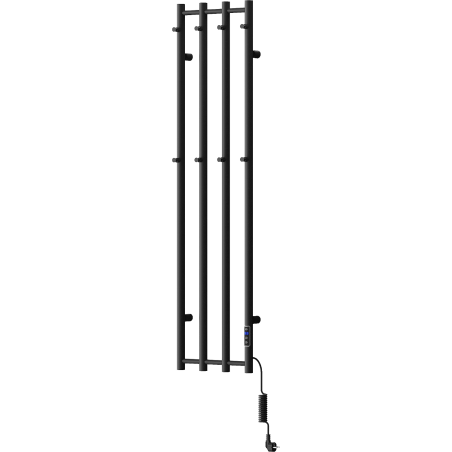 Mexen Pino grzejnik elektryczny z wieszakami na ręczniki 1405 x 347 mm, 250 W, czarny - W301-1405-347-00-70