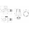 Mexen G01 zestaw termostatyczny prosty, nikiel - W914-012-918-01
