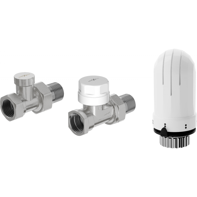 Mexen G03 zestaw termostatyczny prosty, nikiel - W914-012-938-01