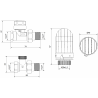 Mexen G03 zestaw termostatyczny prosty, nikiel - W914-012-938-01