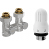 Mexen G04 zestaw termostatyczny dwururowy DN50, prosty 1/2"x3/4", nikiel - W912-012-948-01