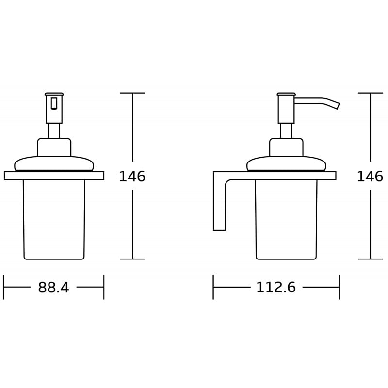 Mexen Lea dozownik do mydła, złoty - 70260388-50