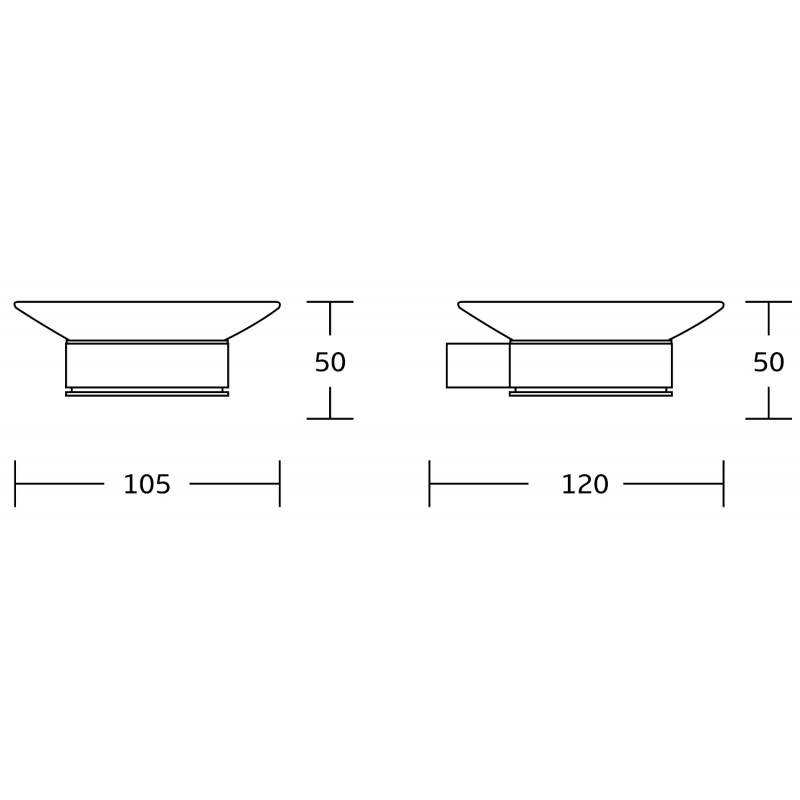 Mexen Pavo mydelniczka, złota - 7030439-50