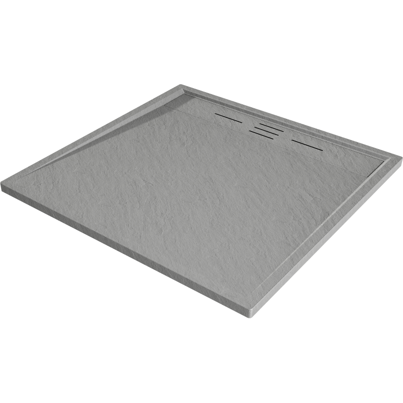 Mexen Amon brodzik kwadratowy SMC 80 x 80 cm, szary - 4F618080