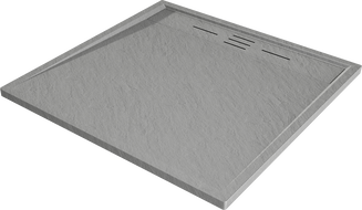 Mexen Amon brodzik kwadratowy SMC 80 x 80 cm, szary - 4F618080