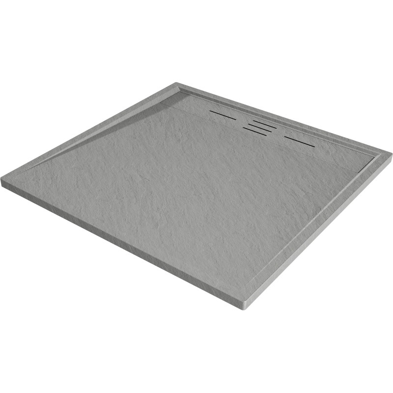 Mexen Amon brodzik kwadratowy SMC 90 x 90 cm, szary - 4F619090
