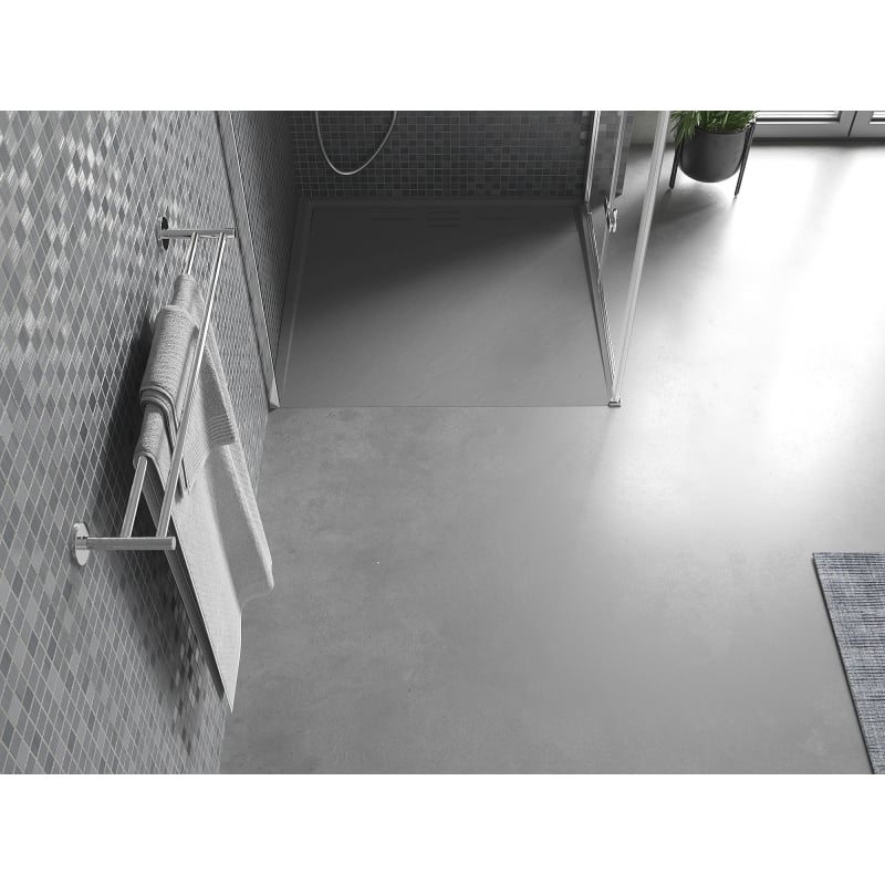 Mexen Amon brodzik kwadratowy SMC 90 x 90 cm, szary - 4F619090