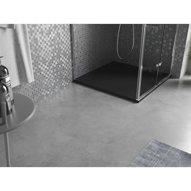 Mexen Amon brodzik kwadratowy SMC 80 x 80 cm, czarny - 4F708080