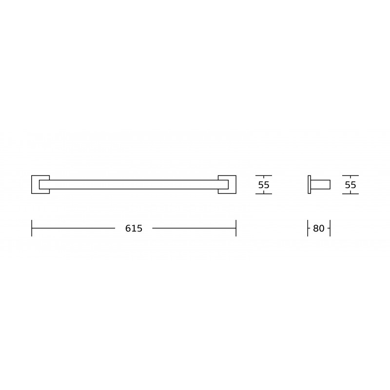 Mexen Vox wieszak na ręcznik, czarny - 707024-70