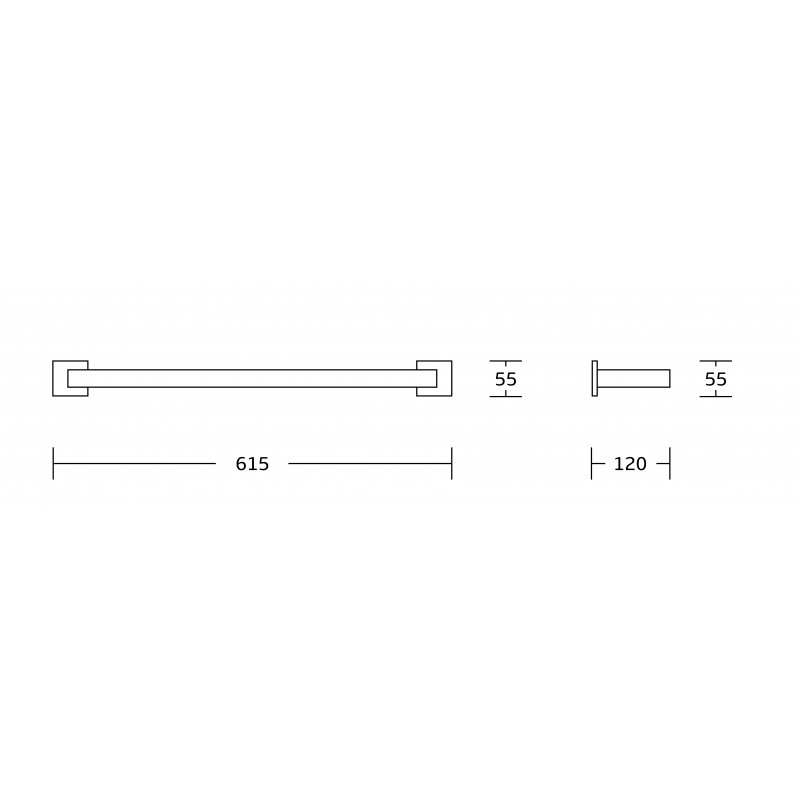 Mexen Vox podwójny wieszak na ręcznik, złoty - 707025-55