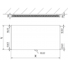 Mexen Flat CCF11 grzejnik płytowy 600 x 600 mm, podłączenie dolne środkowe, 470 W, czarny - W6C11F-060-060-70