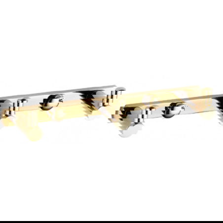 Mexen potrójny haczyk na ręcznik, złoty - 709163-50