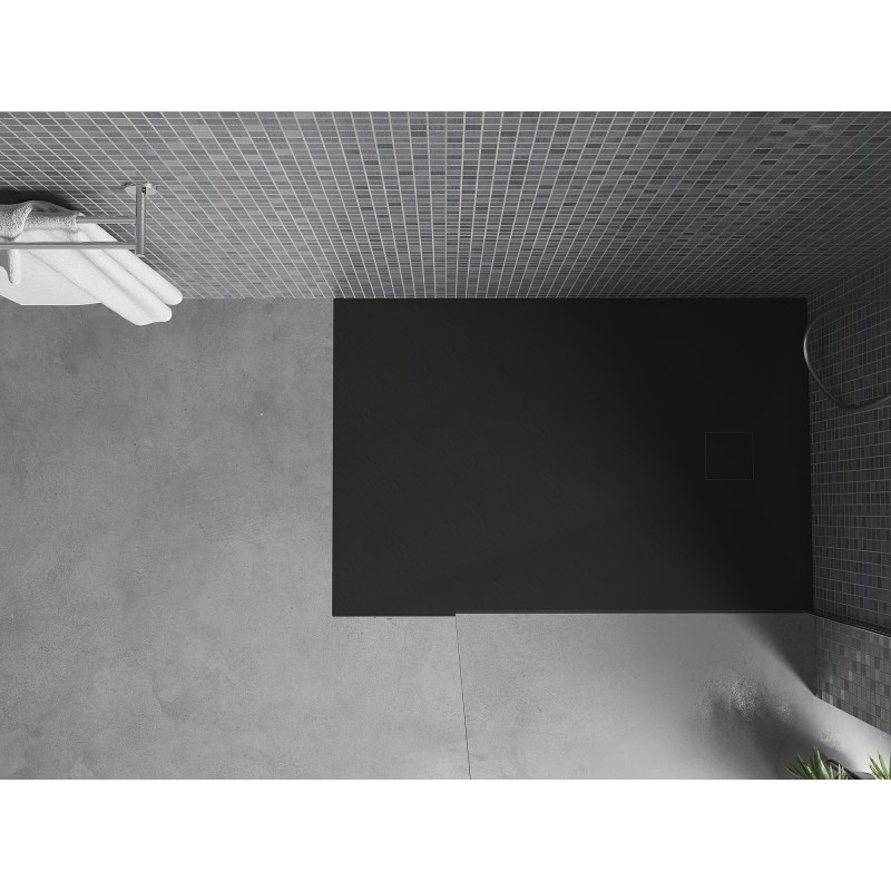 Mexen Bert brodzik prostokątny SMC 120 x 70 cm, czarny - 4K707012