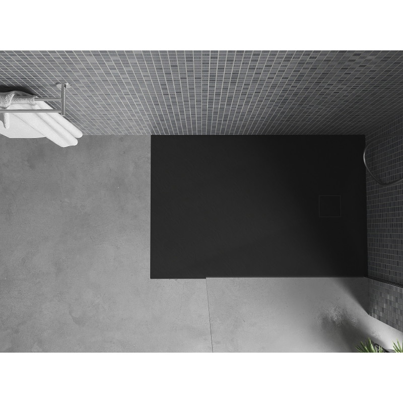 Mexen Bert brodzik prostokątny SMC 130 x 80 cm, czarny - 4K708013