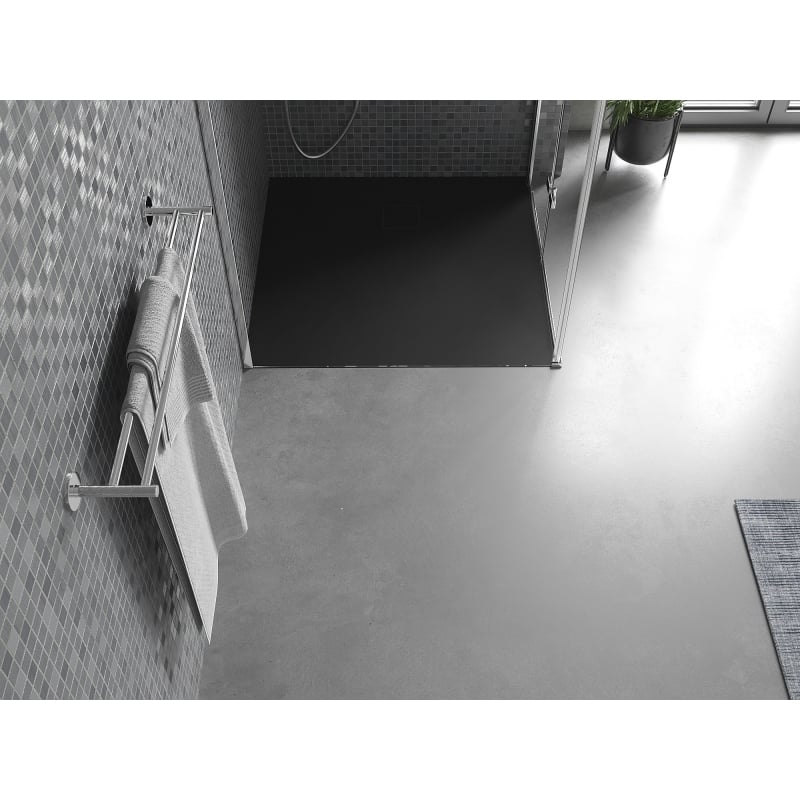 Mexen Bert brodzik kwadratowy SMC 80 x 80 cm, czarny - 4K708080